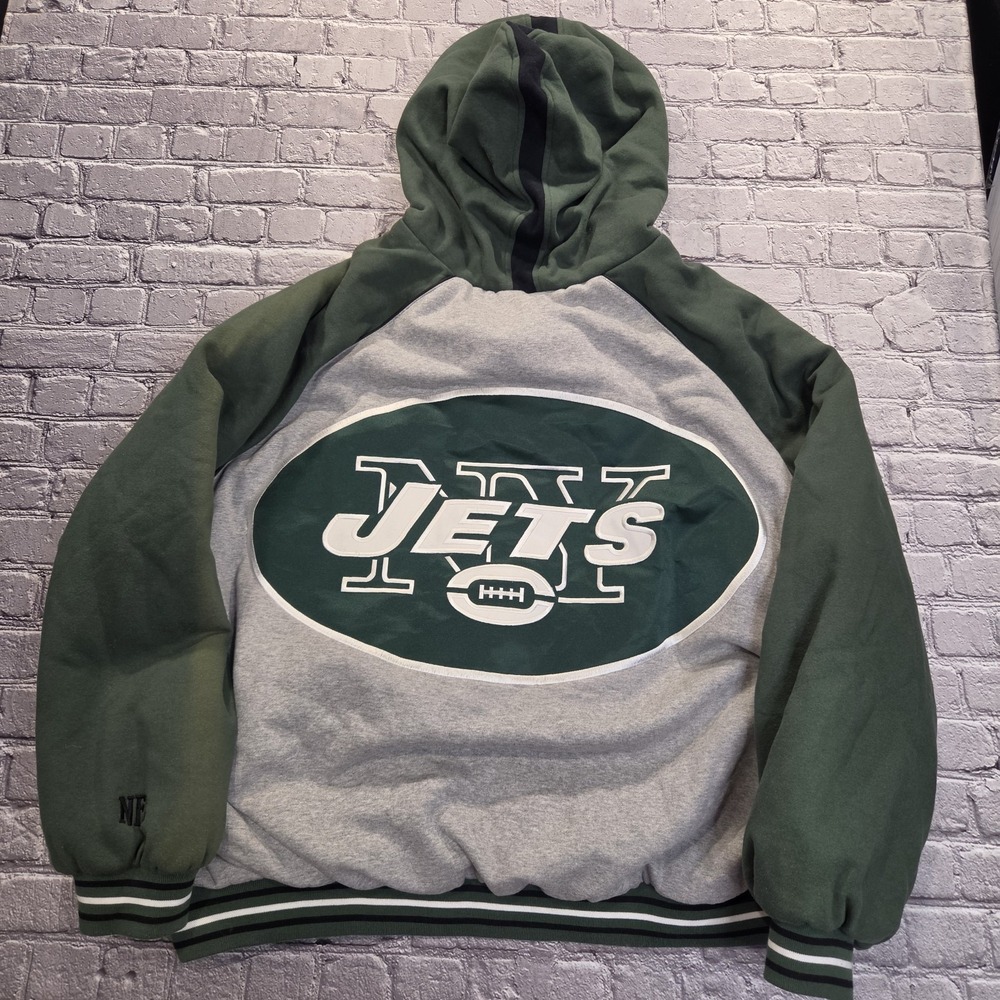 New York Jets Jacket 4XL Mens Green Coat Jacket NFL Football